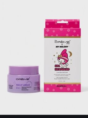 The Crème Shop x My Melody Pink Spa Headband & Creme 3 In 1 Cleanser